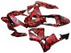 Mejores Carenados Moto Honda CBR600RR 2003-2004 - Negro Rojo Gris Camouflage