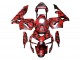 Mejores Carenados Moto Honda CBR600RR 2003-2004 - Negro Rojo Gris Camouflage