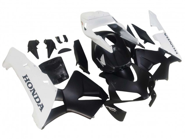 Mejores Carenados Moto Honda CBR600RR 2003-2004 - Blanco Negro Mate