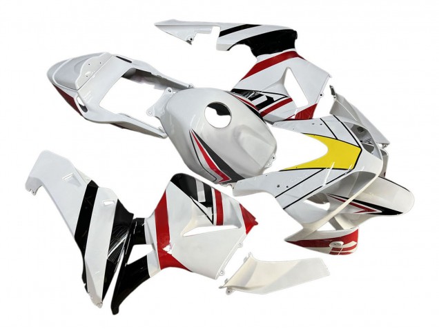 Mejores Carenados Moto Honda CBR600RR 2003-2004 - Blanco Rojo Amarillo Negro