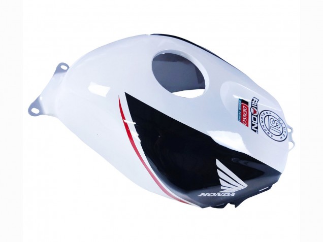 Mejores Carenados Moto Honda CBR600RR 2003-2004 - Blanco Rojo Negro Brillante DENSO Rimont