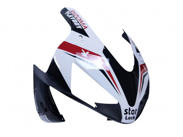 Mejores Carenados Moto Honda CBR600RR 2003-2004 - Blanco Rojo Negro Brillante DENSO Rimont