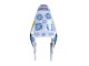 Mejores Carenados Moto Honda CBR600RR 2003-2004 - Blanco Azul Rojo Nastro Azzurro 46