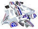 Mejores Carenados Moto Honda CBR600RR 2003-2004 - Blanco Rojo Azul