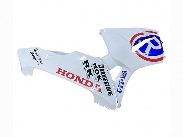 Mejores Carenados Moto Honda CBR600RR 2003-2004 - Blanco Rojo Azul