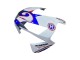 Mejores Carenados Moto Honda CBR600RR 2003-2004 - Blanco Rojo Azul