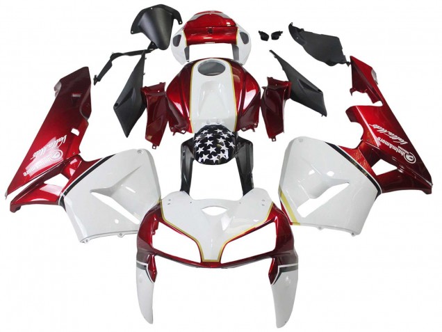 Mejores Kits Carenado Moto Honda CBR600RR 2005-2006 - Rojo Blanco Negro