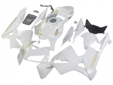 Mejores Carenados Moto Honda CBR600RR 2005-2006 - Blanco Oro