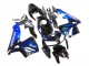 Mejores Carenado Moto Honda CBR600RR 2005-2006 - Negro Brillante Azul Llama