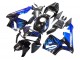 Mejores Carenado Moto Honda CBR600RR 2005-2006 - Negro Brillante Azul Llama