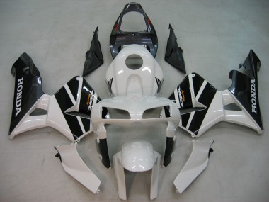 Mejores Carenados Moto Honda CBR600RR 2005-2006 - Negro Blanco Carrera