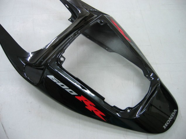 Mejores Carenados Moto Honda CBR600RR 2005-2006 - Negro Brillante Gris Llama