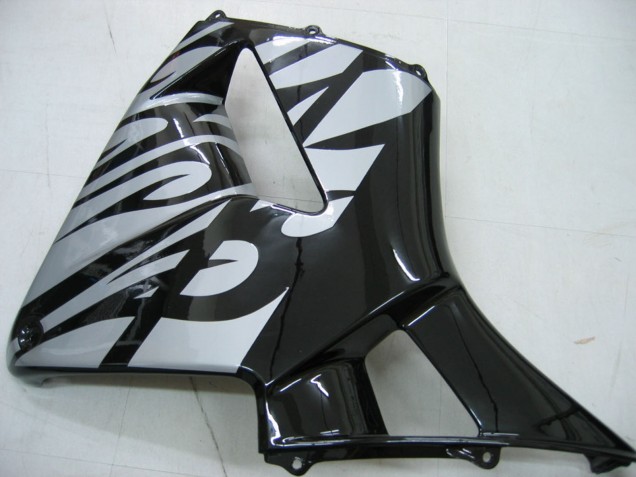 Mejores Carenados Moto Honda CBR600RR 2005-2006 - Negro Brillante Gris Llama