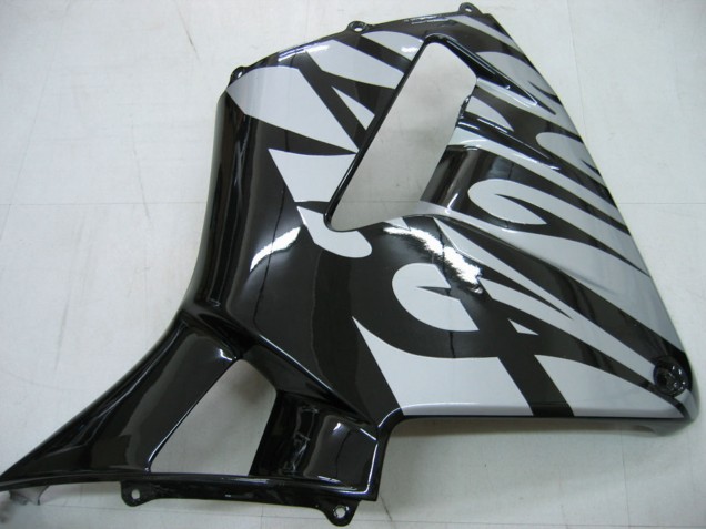 Mejores Carenados Moto Honda CBR600RR 2005-2006 - Negro Brillante Gris Llama