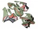 Mejores Carenados Moto Honda CBR600RR 2005-2006 - Verde Rojo Tiburón
