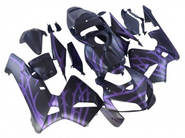 Mejores Carenados Moto Honda CBR600RR 2005-2006 - Negro Mate Púrpura