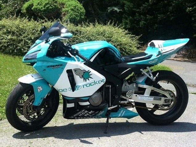 Mejores Carenados Moto Honda CBR600RR 2005-2006 - Verde Claro Blanco Negro Brillante Joe Rocket