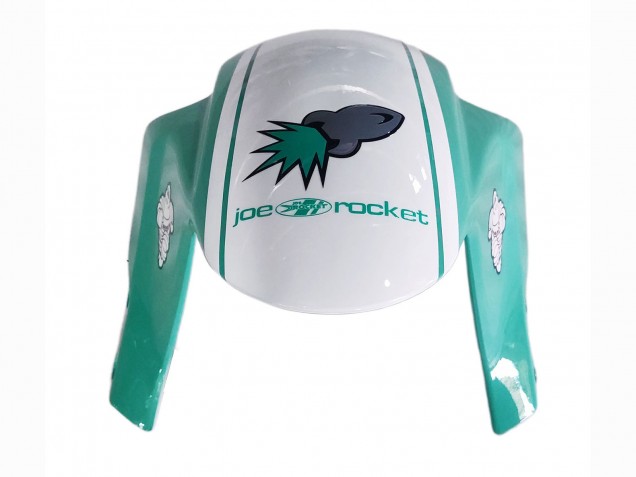 Mejores Carenados Moto Honda CBR600RR 2005-2006 - Verde Claro Blanco Negro Brillante Joe Rocket