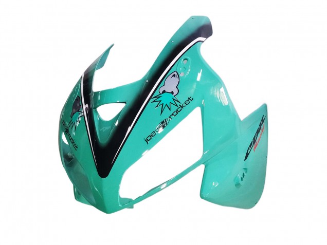 Mejores Carenados Moto Honda CBR600RR 2005-2006 - Verde Claro Blanco Negro Brillante Joe Rocket