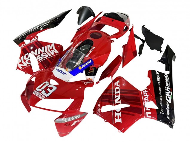 Mejores Carenados Moto Honda CBR600RR 2005-2006 - Rojo Negro Valsir 03