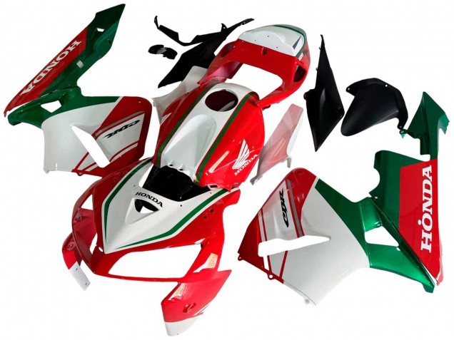 Mejores Carenados Moto Honda CBR600RR 2005-2006 - Rojo Blanco Verde