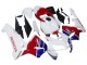 Mejores Carenados Moto Honda CBR600RR 2005-2006 - Blanco Azul Rojo