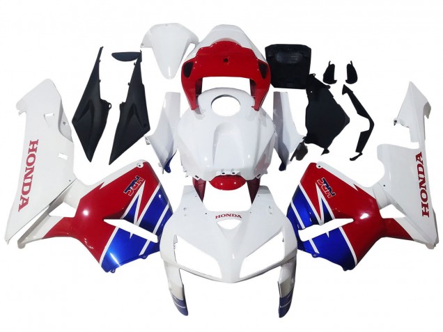 Mejores Carenados Moto Honda CBR600RR 2005-2006 - Blanco Azul Rojo