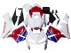 Mejores Carenados Moto Honda CBR600RR 2005-2006 - Blanco Azul Rojo