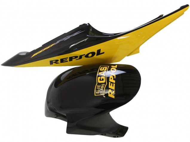 Mejores Carenados Moto Honda CBR600RR 2005-2006 - Amarillo Negro Repsol