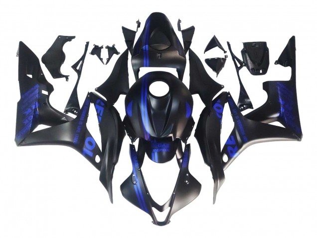 Mejores Carenados Moto Honda CBR600RR 2007-2008 - Negro Mate Azul Repsol