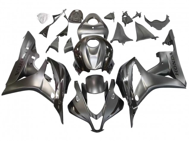 Mejores Carenado Moto Honda CBR600RR 2007-2008 - Plata Negro Brillante