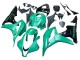 Mejores Carenado Moto Honda CBR600RR 2007-2008 - Verde Negro Brillante