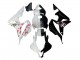 Mejores Carenados Moto Honda CBR600RR 2007-2008 - Blanco Cherry Blossom Negro Brillante Dividir