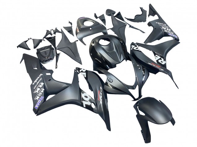 Mejores Carenado Moto Honda CBR600RR 2007-2008 - Negro Mate Blanco Repsol