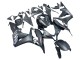 Mejores Carenado Moto Honda CBR600RR 2007-2008 - Negro Mate Blanco Repsol