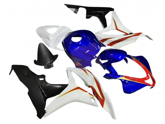 Mejores Carenados Moto Honda CBR600RR 2007-2008 - Blanco Azul Rojo Negro Brillante