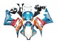 Mejores Carenados Moto Honda CBR600RR 2007-2008 - Naranja Blanco Rojo Azul Repsol