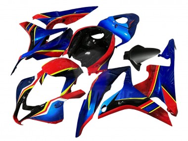 Mejores Carenados Moto Honda CBR600RR 2007-2008 - Azul Rojo Amarillo Negro Brillante