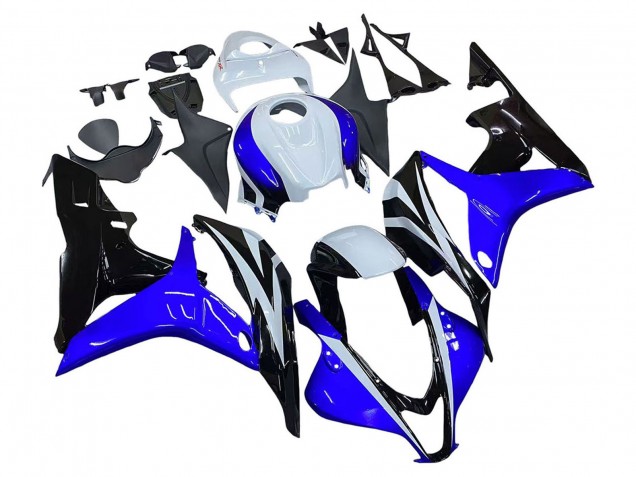 Mejores Carenado Moto Honda CBR600RR 2007-2008 - Blanco Azul Negro Brillante