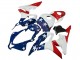 Mejores Carenados Moto Honda CBR600RR 2007-2008 - Blanco Azul Rojo Estrella
