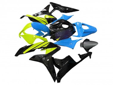 Mejores Carenados Moto Honda CBR600RR 2007-2008 - Azul Amarillo Negro Brillante