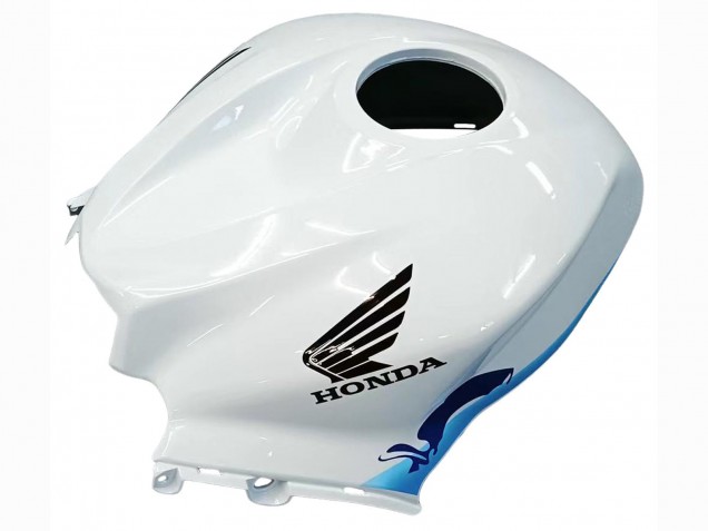 Mejores Carenados Moto Honda CBR600RR 2007-2008 - Blanco Azul Claro Negro Brillante