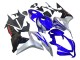 Mejores Carenados Moto Honda CBR600RR 2007-2008 - Plata Azul Negro Brillante Carrera