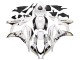 Mejores Carenado Moto Honda CBR600RR 2007-2008 - Blanco Oro Negro Brillante Playboy