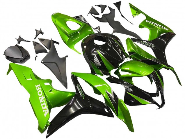 Mejores Kits Carenado Moto Honda CBR600RR 2007-2008 - Verde Negro Brillante