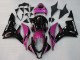 Mejores Carenados Moto Honda CBR600RR 2007-2008 - Rosa Negro Brillante Carrera