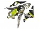 Mejores Carenados Moto Honda CBR600RR 2007-2008 - Gris Fluorescent Amarillo Tiburón