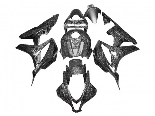 Mejores Carenados Moto Honda CBR600RR 2007-2008 - Negro Falsificado FibraCarbono