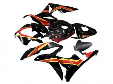 Mejores Carenados Moto Honda CBR600RR 2007-2008 - Rojo Oro Negro Brillante