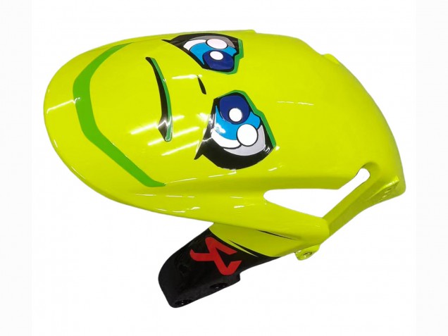Mejores Carenados Moto Honda CBR600RR 2007-2008 - Verde Amarillo Negro Brillante Tiburón 46